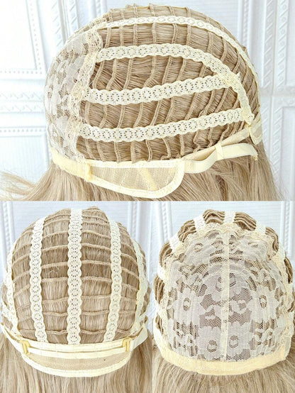 Blonde Bob Wig For Women, Short Blonde Wigs With Bangs, Straight Platinum Blonde Wig For Daily Party Use Heat Resistant 12 Inch