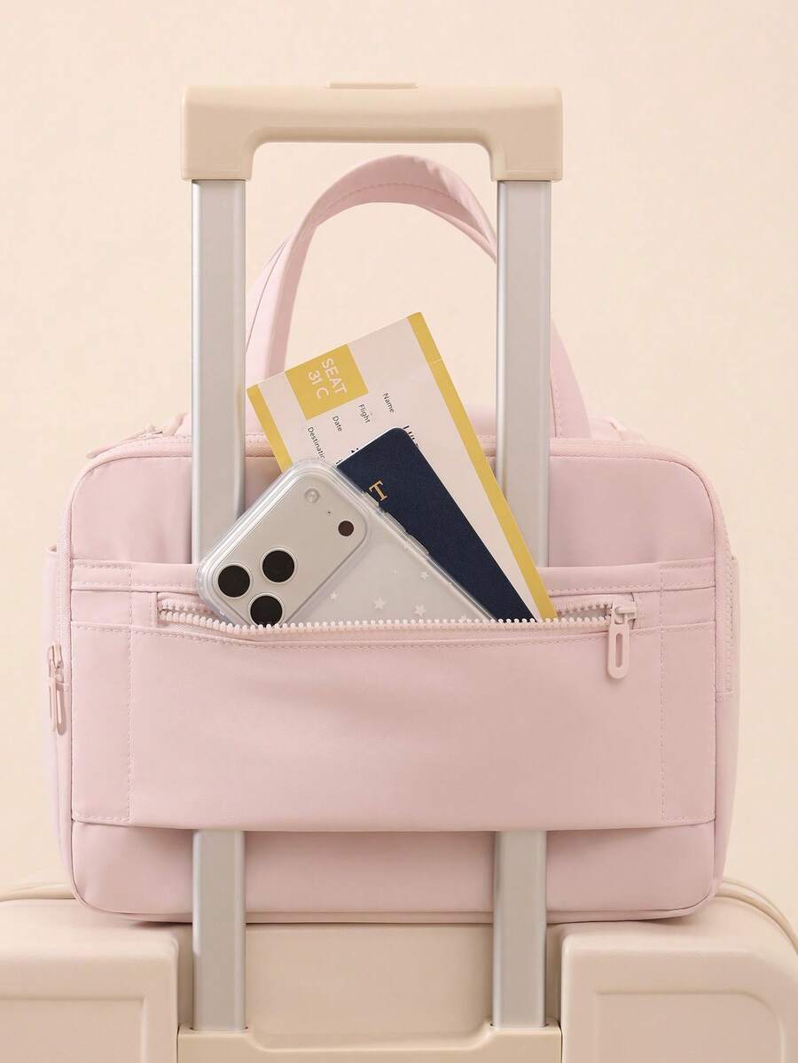 Multi-Pocket Large Capacity Fluffy Makeup Bag Multifunctional Women's, Make Up Bag, Travel Bag, Portable, Lightweight, Durable, Stylish, For Home, Aesthetic